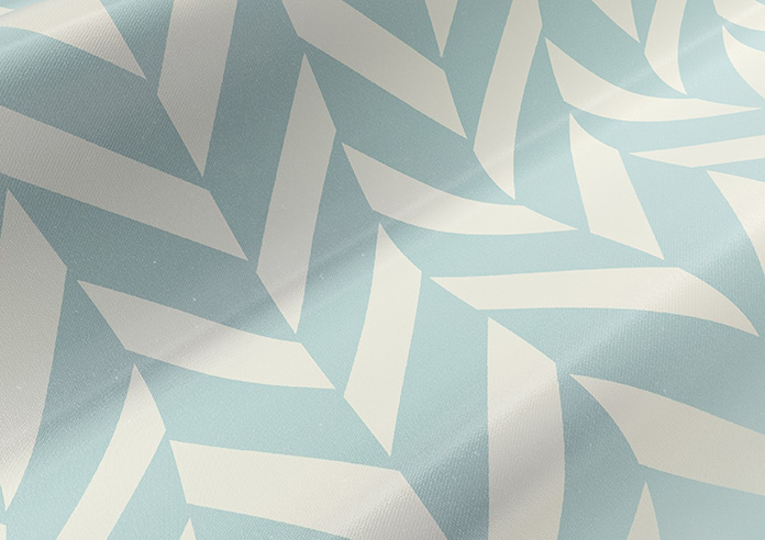 Chevron Stripe, Duckegg - Twist&Fit Roman Blind - Image 4